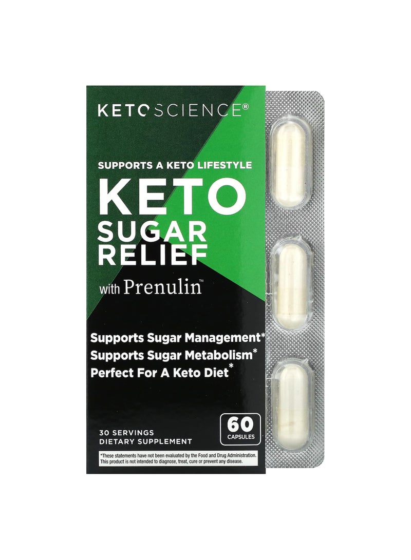 Keto Sugar Relief with Prenulin, 60 Capsules